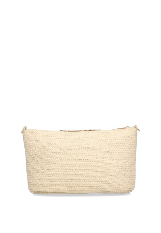 Bolso bandolera pequeña mujer Luna Collection van beige