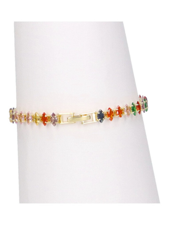 Pulsera fina mujer ANILLOS M brillo multicolor