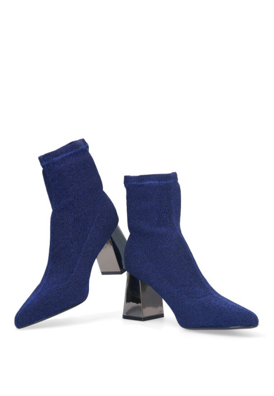 Botin mujer IDEAL SHOES 5758 azul