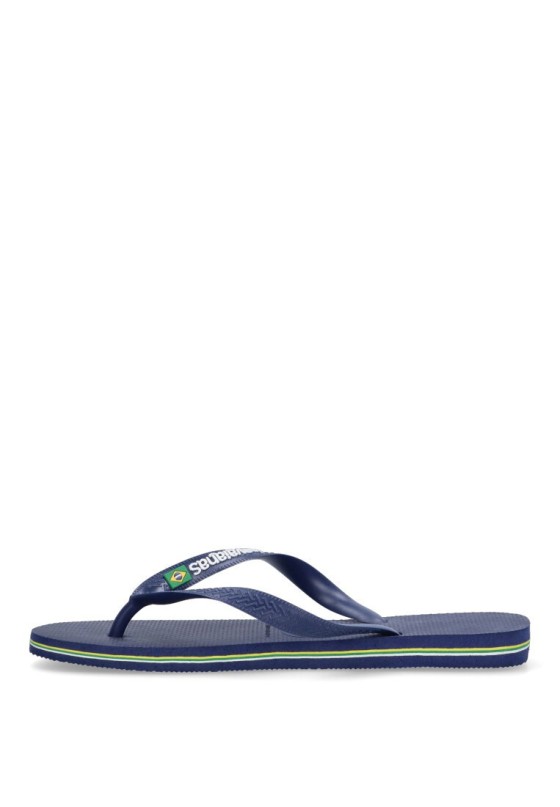 Chanclas sandalias playa hombre HAVAIANAS brasil logo marino