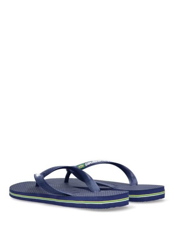 Chanclas sandalias playa hombre HAVAIANAS brasil logo marino