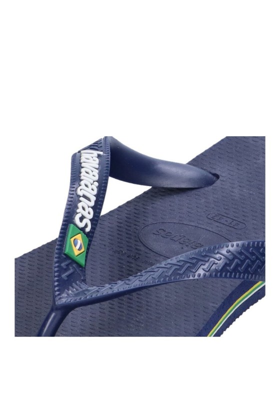 Chanclas sandalias playa hombre HAVAIANAS brasil logo marino