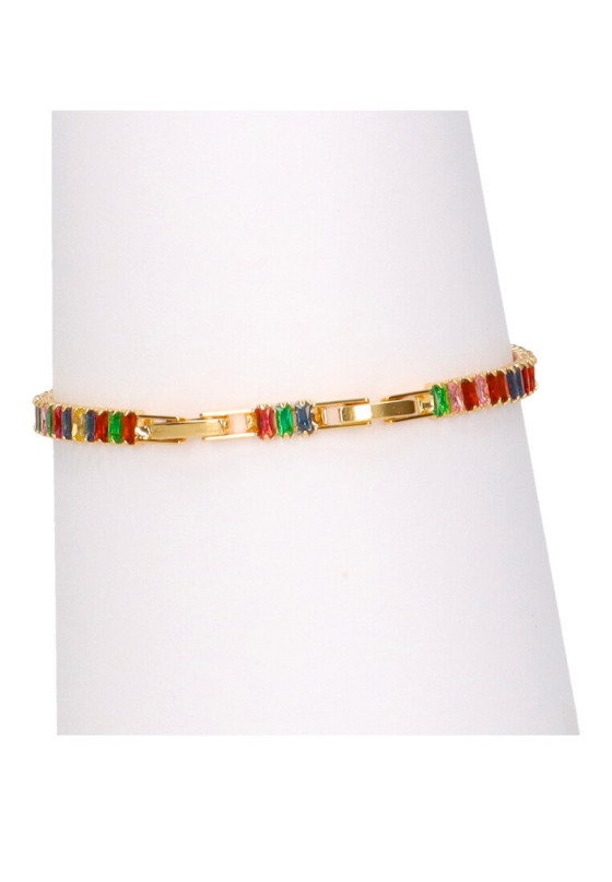 Pulsera fina mujer Luna Collection c3-006 multi oro