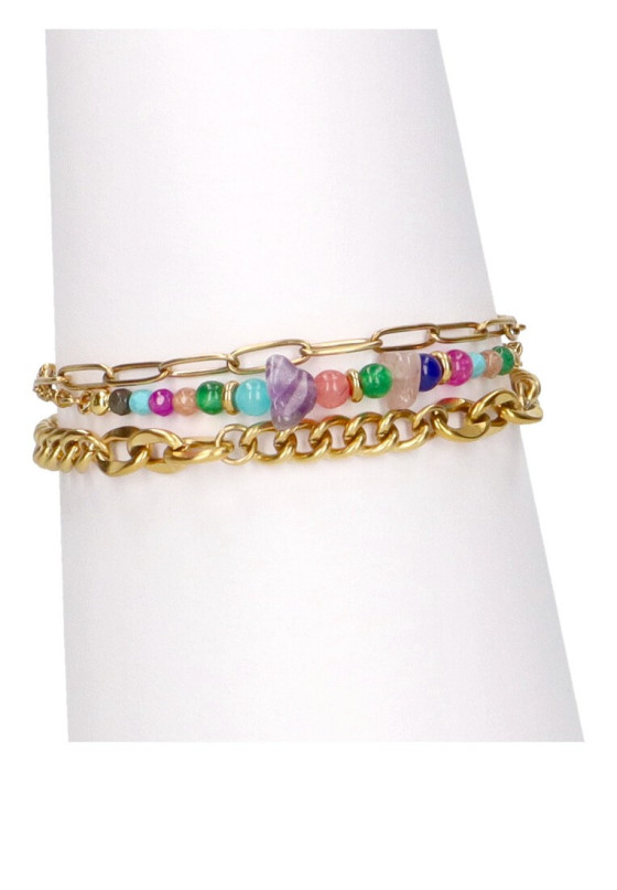 Pulsera fina mujer Luna Collection c1-11688 oro