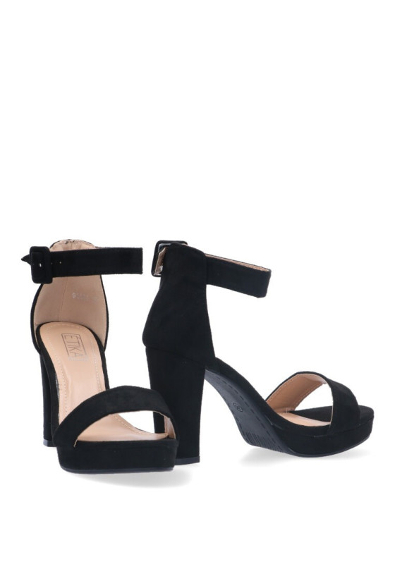 Sandalia mujer ETIKA 91606 negro