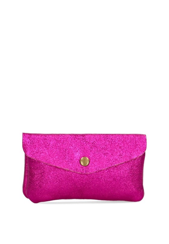 Monedero mujer medidano mujer LUNA DK brillo fucsia