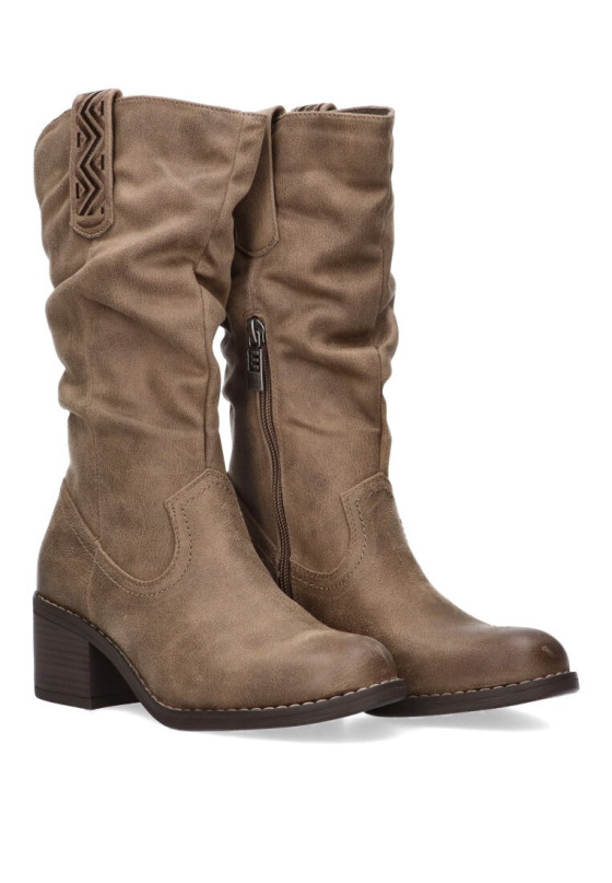 Bota mujer MUSTANG 52761 taupe