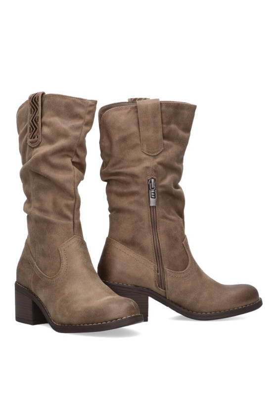 Bota mujer MUSTANG 52761 taupe