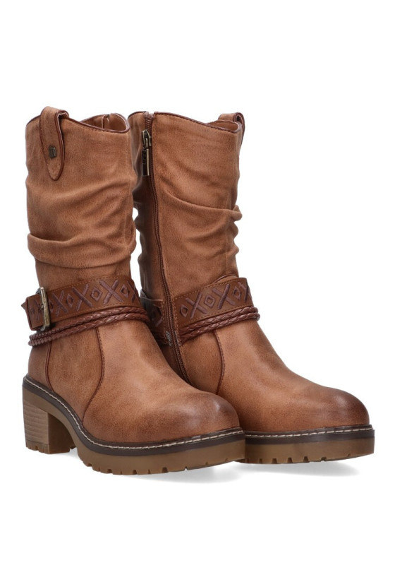 Bota mujer MUSTANG 53539 cuero