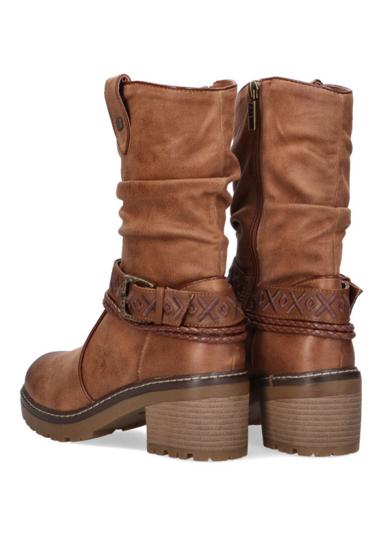 Bota mujer MUSTANG 53539 cuero