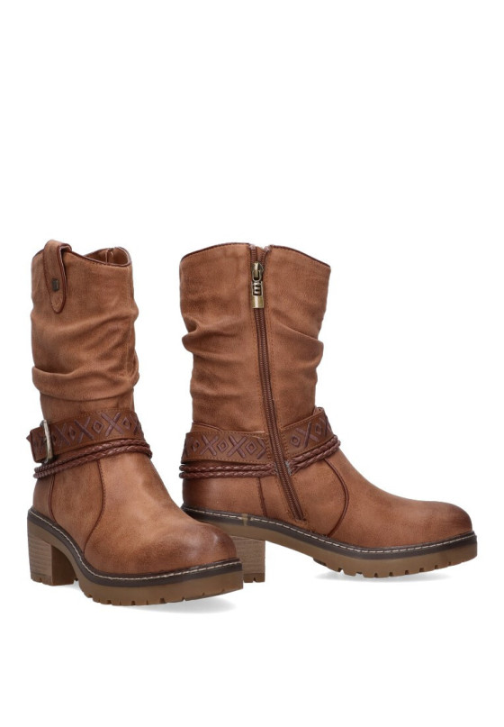 Bota mujer MUSTANG 53539 cuero