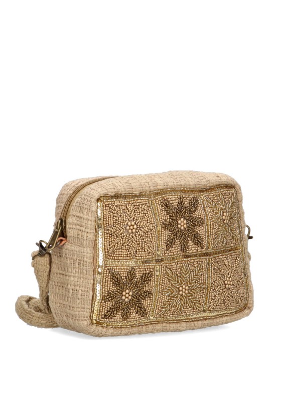 Bolso bandolera pequeña mujer Luna Collection mkh-1216 oro