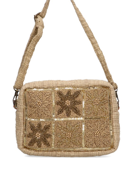 Bolso bandolera pequeña mujer Luna Collection mkh-1216 oro