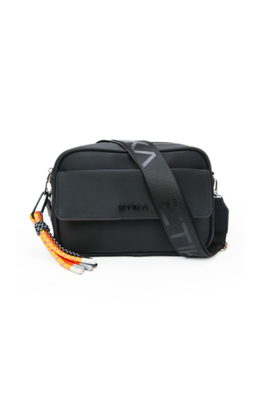 Bolso bandolera pequeña mujer ETIKA b30116 negro