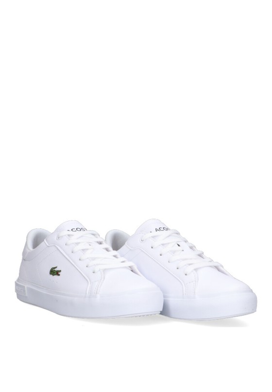 Deportivo mujer LACOSTE powercourt 0721 suc blanco