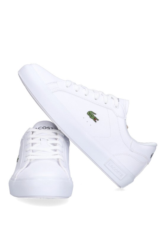 Deportivo mujer LACOSTE powercourt 0721 suc blanco