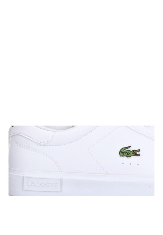 Deportivo mujer LACOSTE powercourt 0721 suc blanco