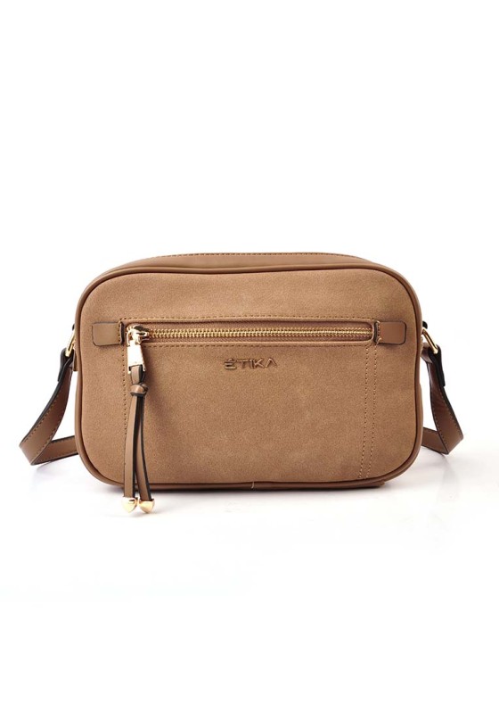 Bolso bandolera pequeña mujer ETIKA b30104 camel