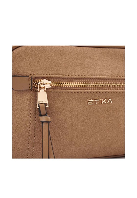 Bolso bandolera pequeña mujer ETIKA b30104 camel