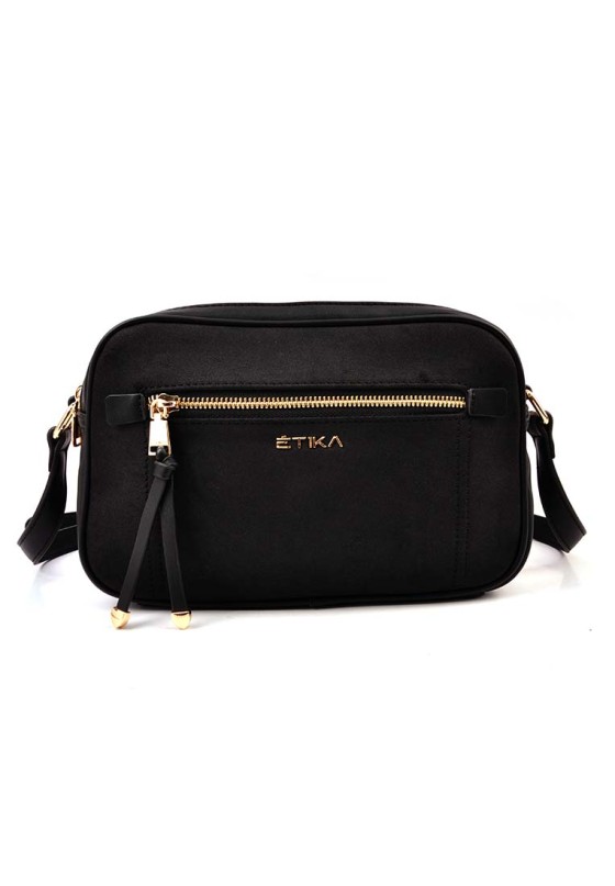 Bolso bandolera pequeña mujer ETIKA b30104 negro