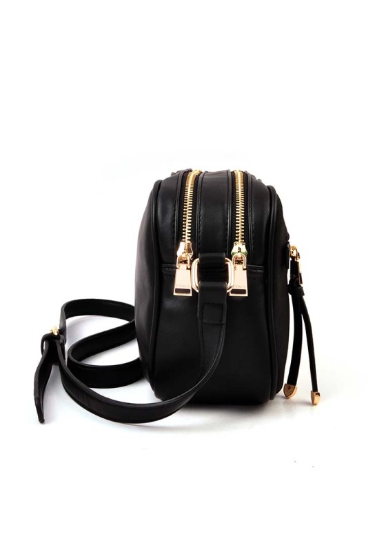 Bolso bandolera pequeña mujer ETIKA b30104 negro