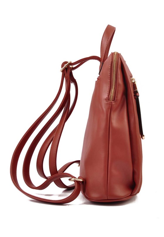 Mochila bolso mujer ETIKA b30106 teja