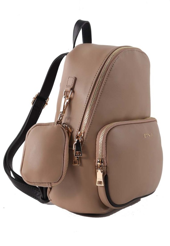 Mochila bolso mujer ETIKA b30124 nude