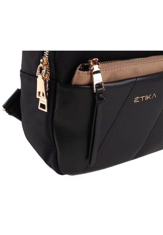 Mochila bolso mujer ETIKA b30115 negro