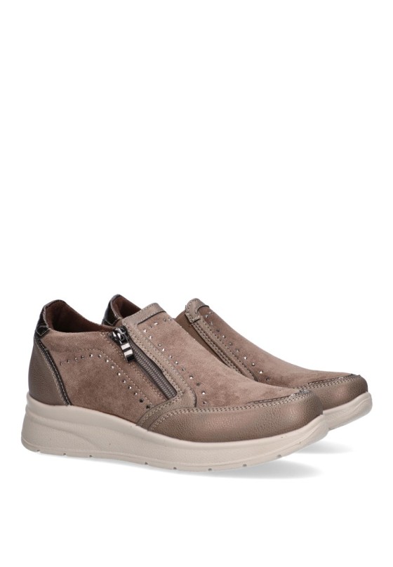 Zapato mujer AMARPIES atl27021 taupe