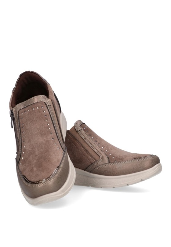 Zapato mujer AMARPIES atl27021 taupe