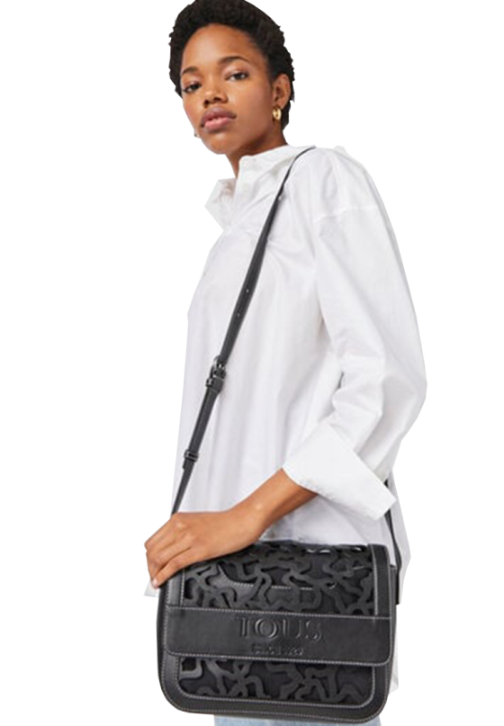 Bolso bandolera pequeña mujer TOUS 2001715651 negro