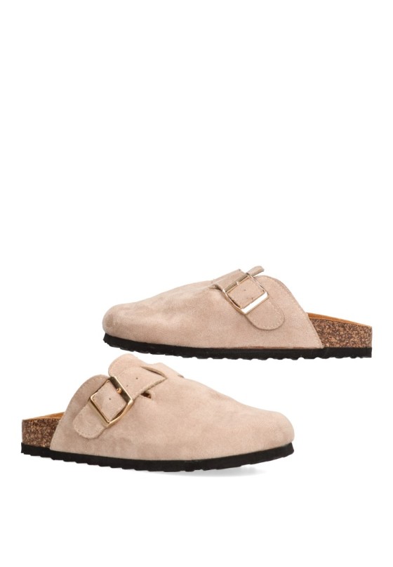 Zueco mujer IDEAL SHOES 2769 beige