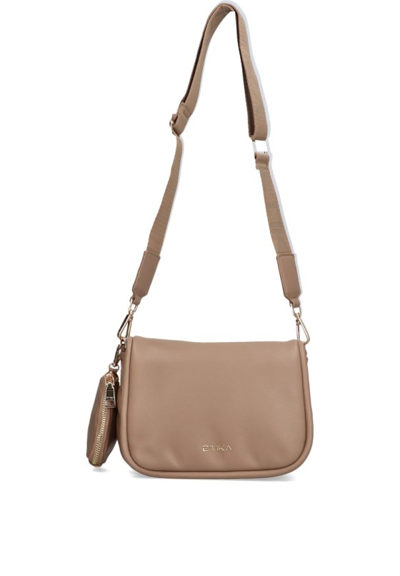 Bolso bandolera pequeña mujer ETIKA b30122 nude