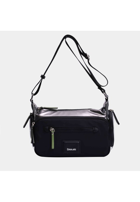 Bolso bandolera pequeña mujer BINNARI 20282 negro