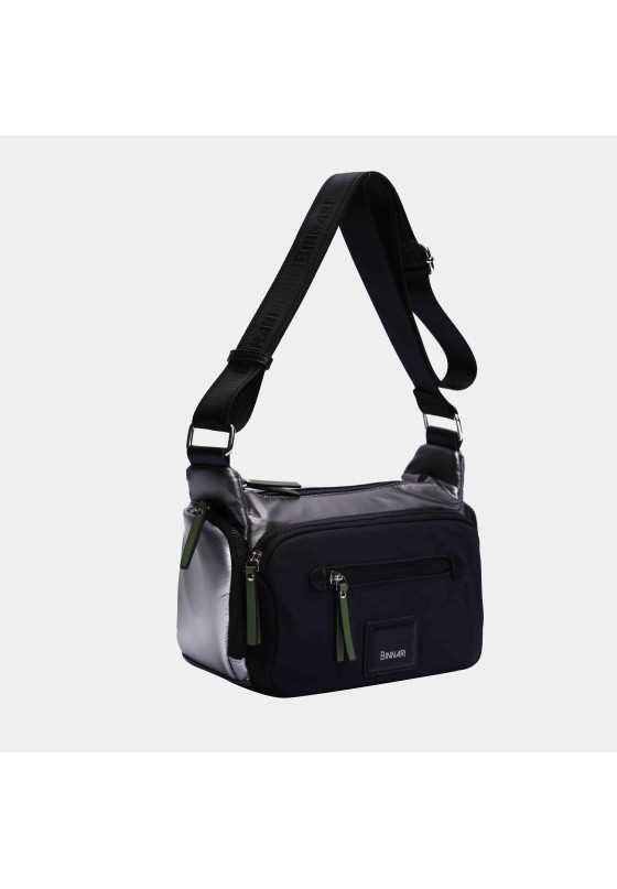 Bolso bandolera pequeña mujer BINNARI 20282 negro