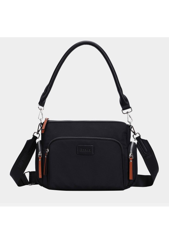 Bolso bandolera grande mujer BINNARI 20293 negro