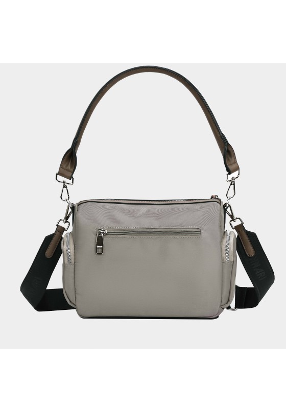 Bolso bandolera grande mujer BINNARI 20293 taupe