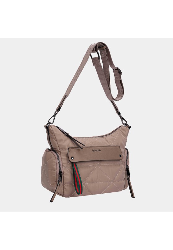 Bolso bandolera pequeña mujer BINNARI 20361 beige