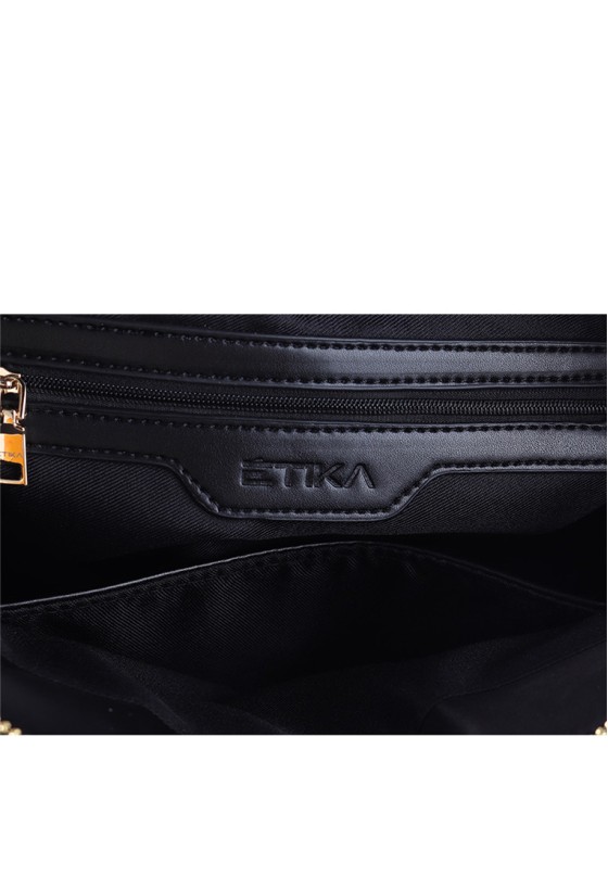 Bolso bandolera pequeña mujer ETIKA b30113 negro