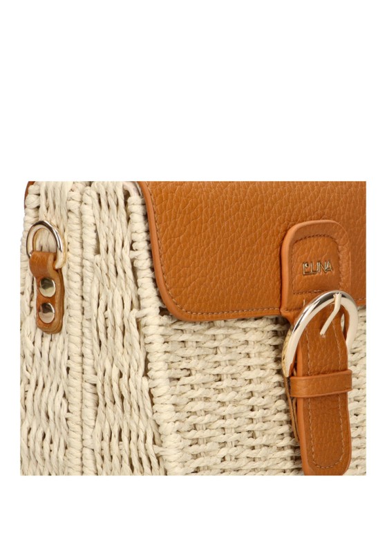 Bolso bandolera pequeña mujer Luna Collection diana camel