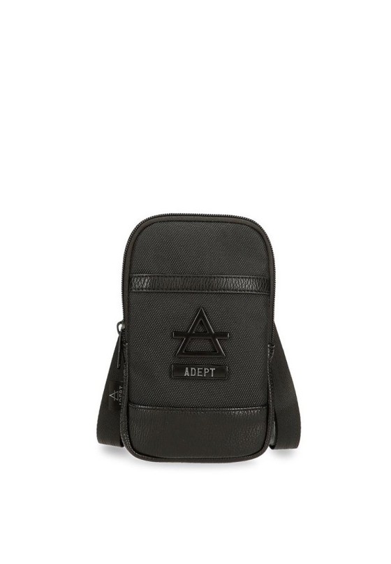 Bolso bandolera pequeña hombre ADEPT 8155021 negro