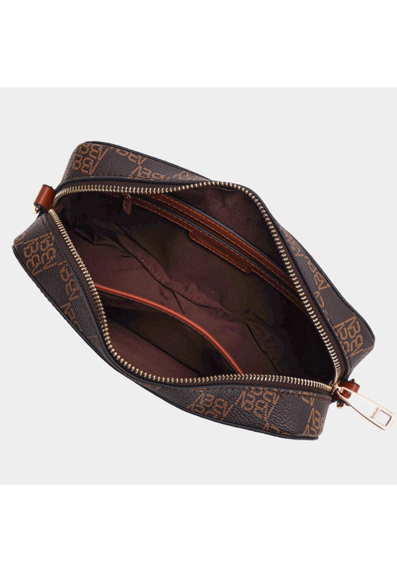 Bolso bandolera pequeña mujer BINNARI 20343 marron