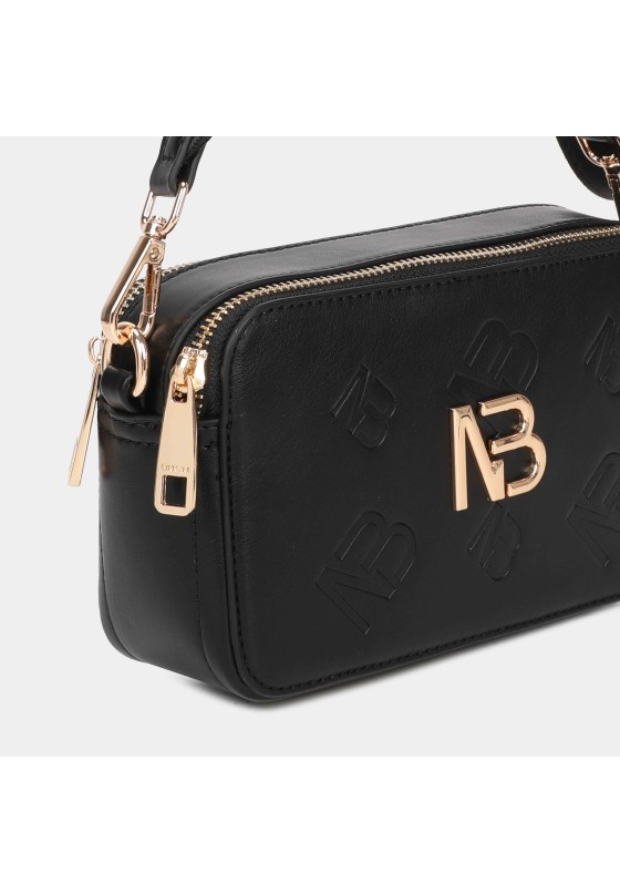 Bolso bandolera pequeña mujer BINNARI 20253 negro