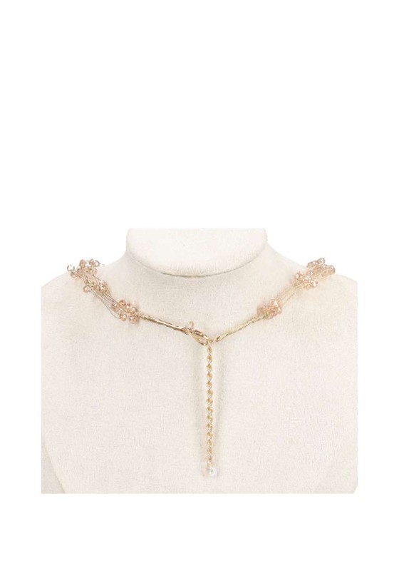 Collar fino mujer Luna Collection b3-1164b250 beige