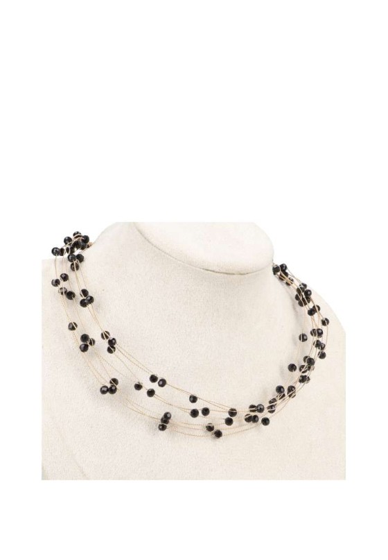 Collar fino mujer Luna Collection b3-1164b250 negro