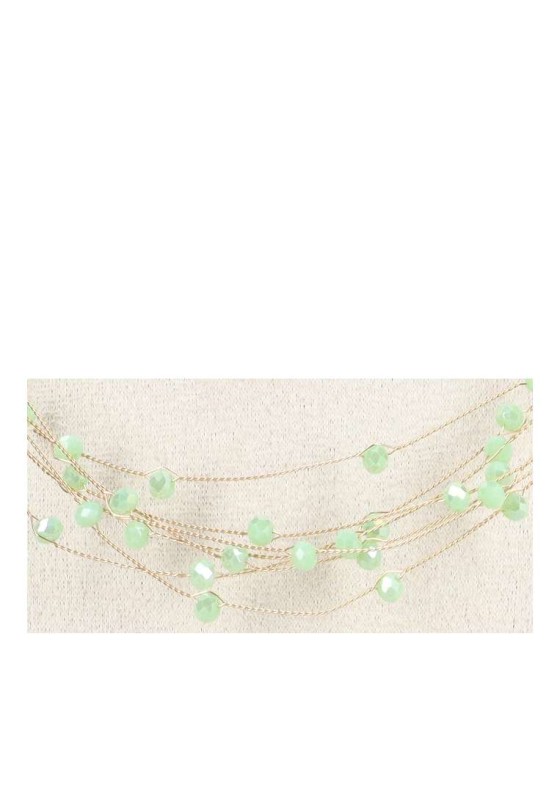 Collar fino mujer Luna Collection b3-1164b250 verde