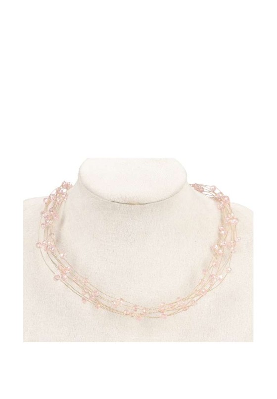 Collar fino mujer Luna Collection b3-1164b250 rosa