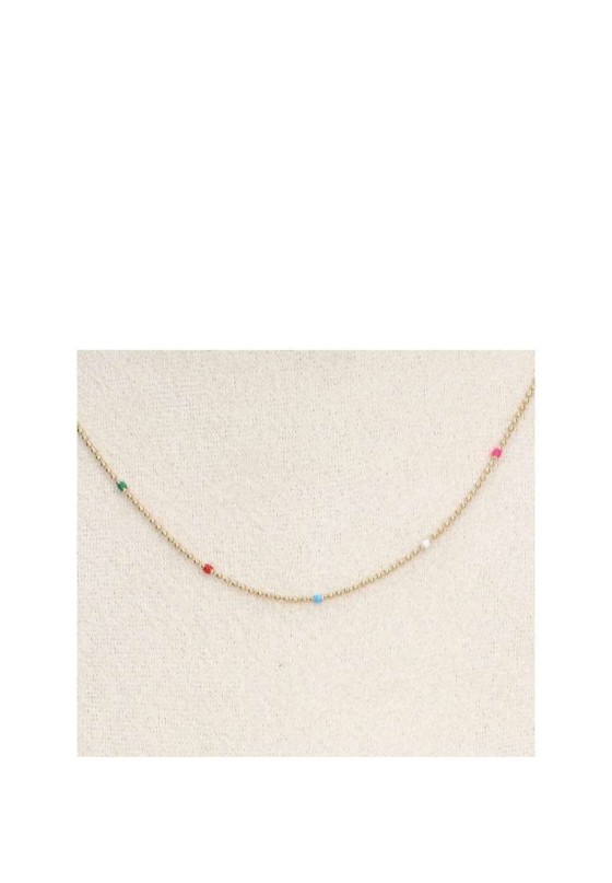 Collar fino mujer Luna Collection b1-12901b100 multicolor