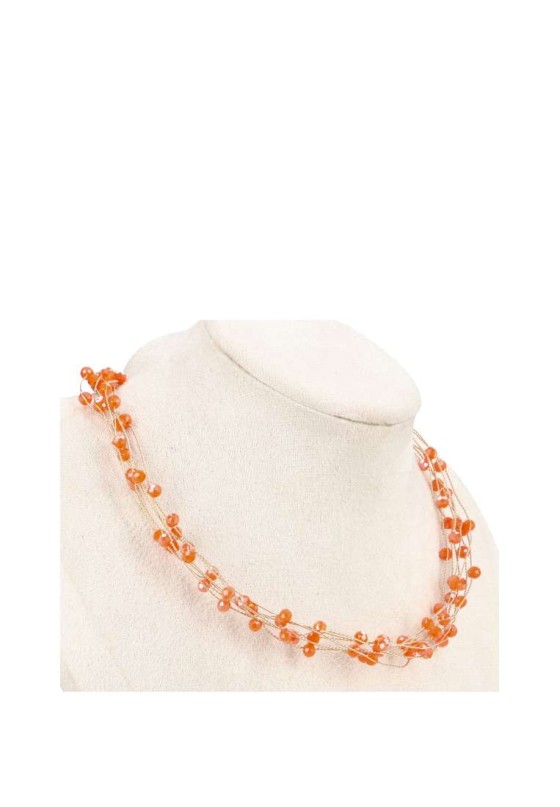 Collar fino mujer Luna Collection b3-1164b250 naranja