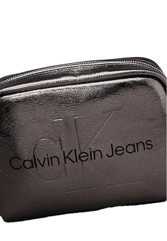 Bolso bandolera pequeña mujer CALVIN KLEIN k60k612731 plomo